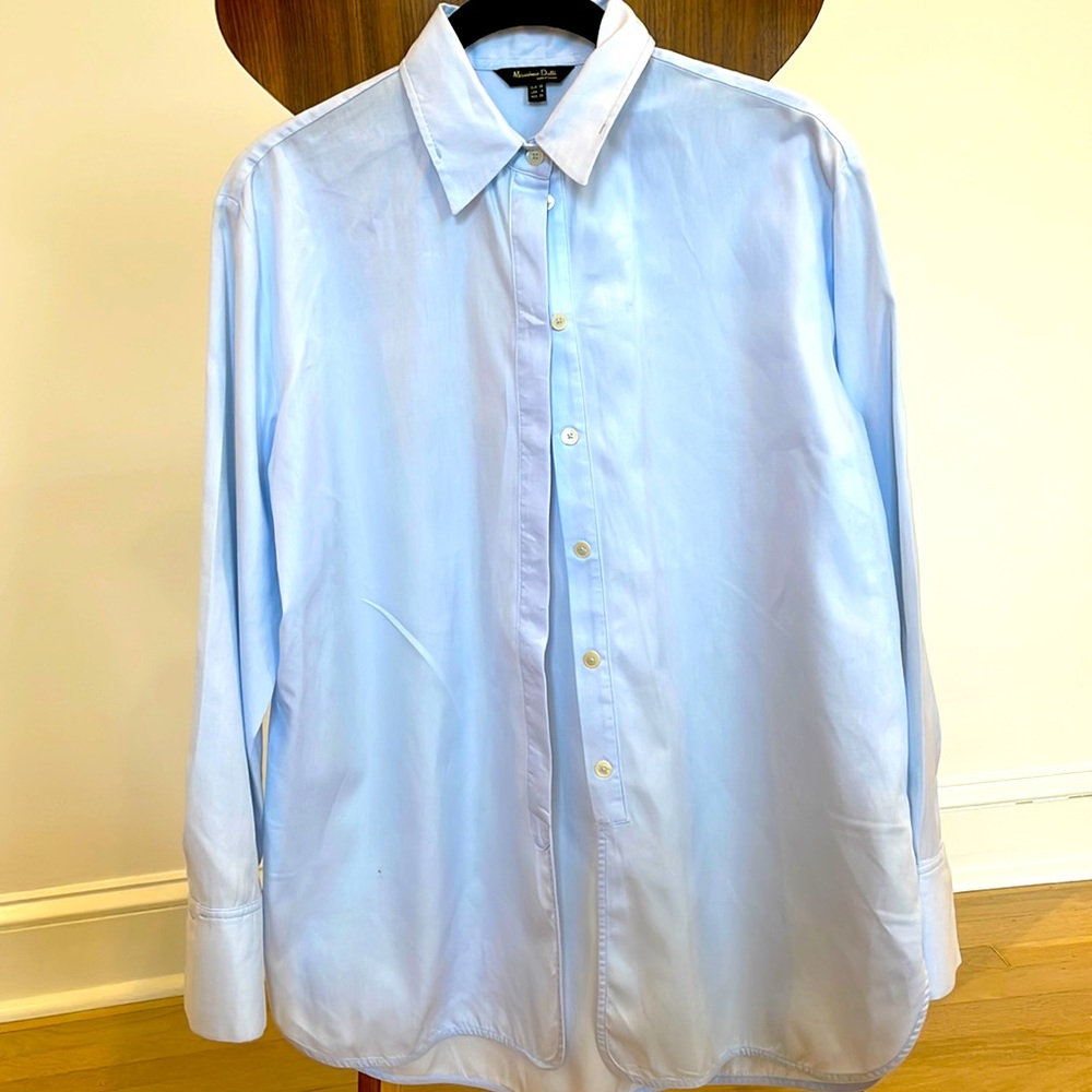 Massimo Dutti blue Oxford shirt
